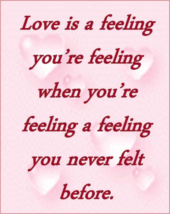 love is a feeling